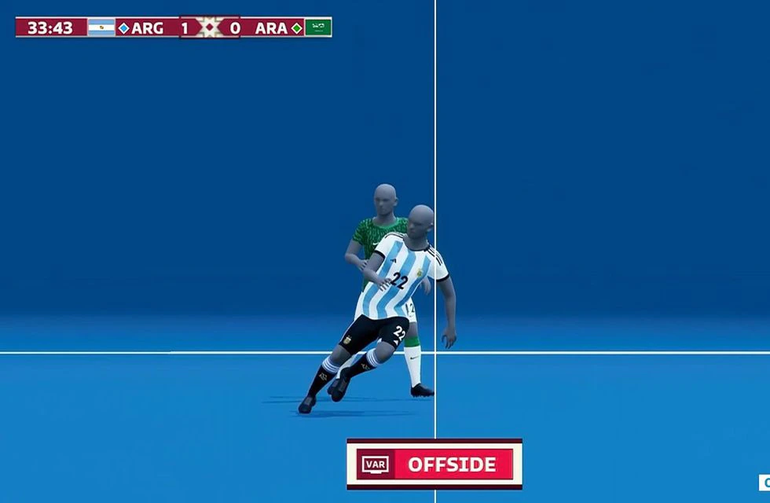 Los tres goles anulados a Argentina: ¿Cómo funciona el offside semiautomático?