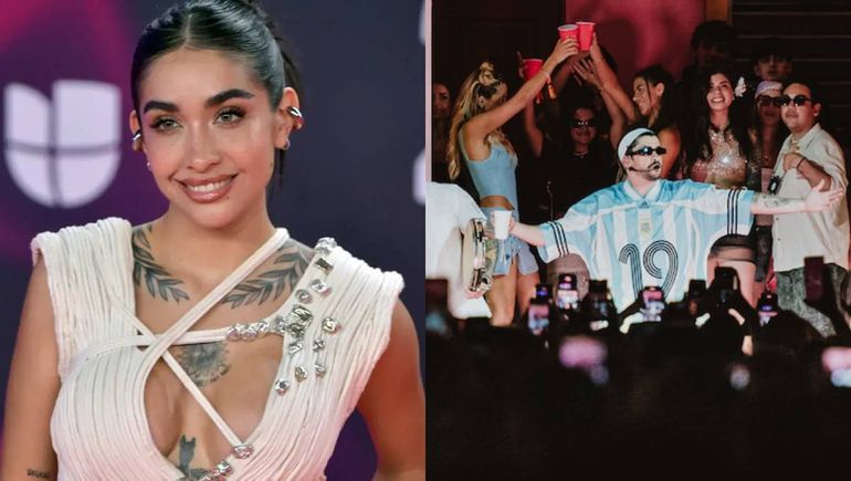 La confesión de María Becerra tras el show de Bad Bunny: borrachísima