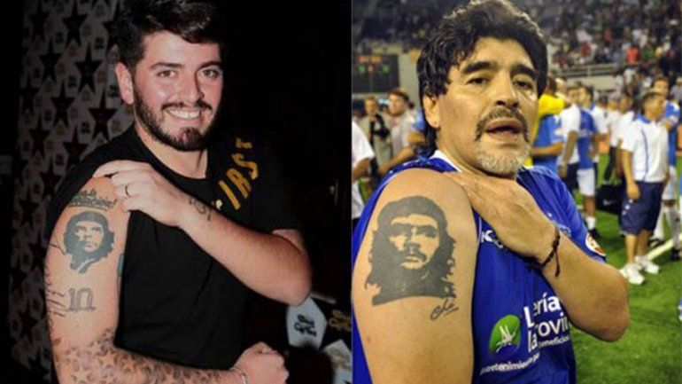 Por primera vez, Maradona se reunió con su hijo italiano