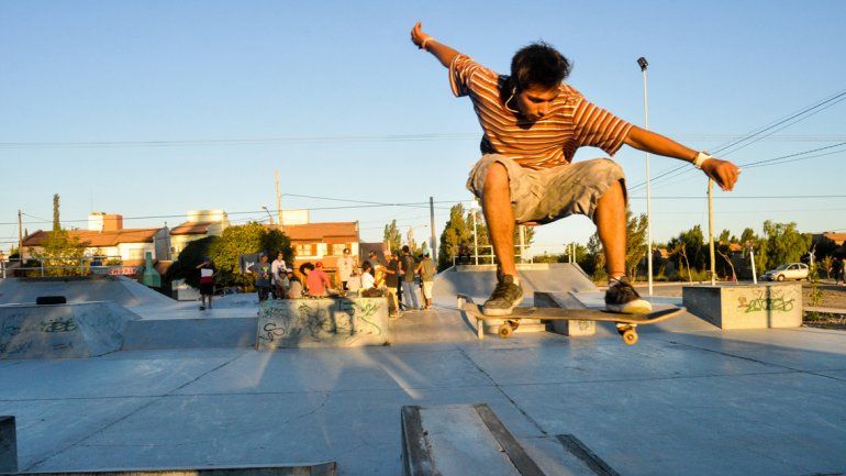 La pista de skate del barrio Canal V es una de las primeras obras realizadas con el presupuesto participativo.