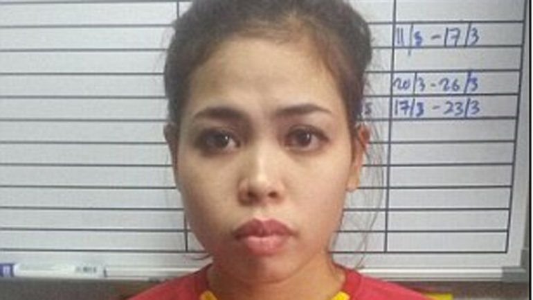 Siti Aisyah es una de los dos detenidas por envenenar a Kim Jong-nam.