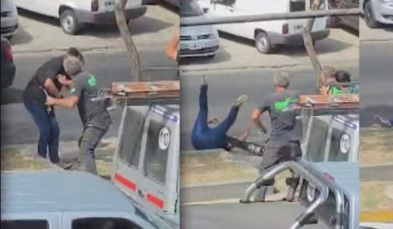 Una pelea de tránsito terminó con un herido en plena calle.