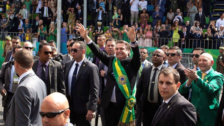 Bolsonaro, ovacionado en el desfile del Día de la Independencia