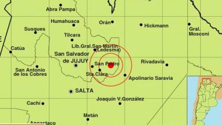 Un leve sismo se sintió en el norte argentino