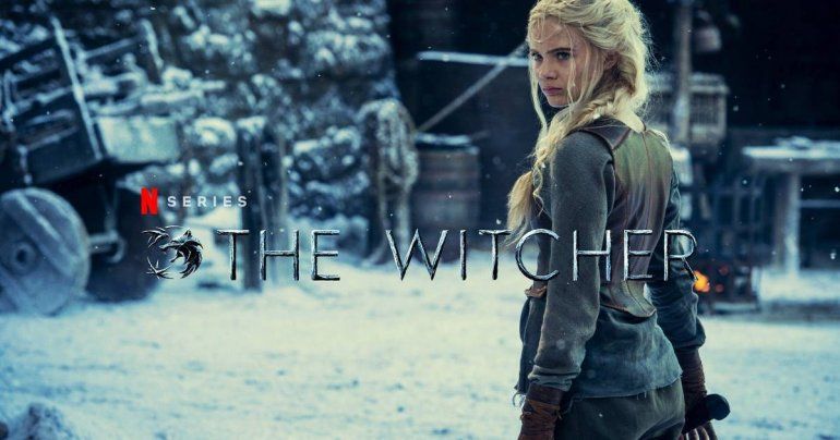 Ciri y la imagen de la filmación de la segunda temporada