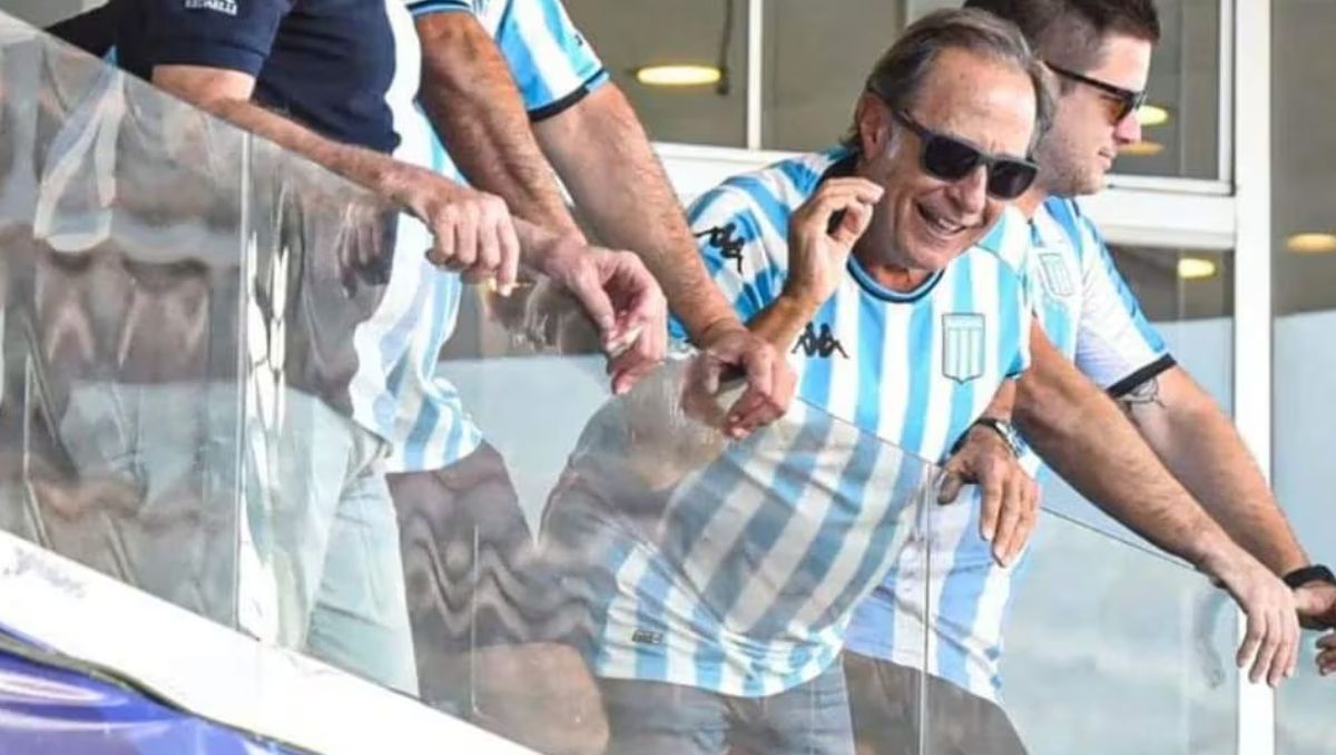 Guillermo Francella celebró el título internacional de Racing tras 36 años.