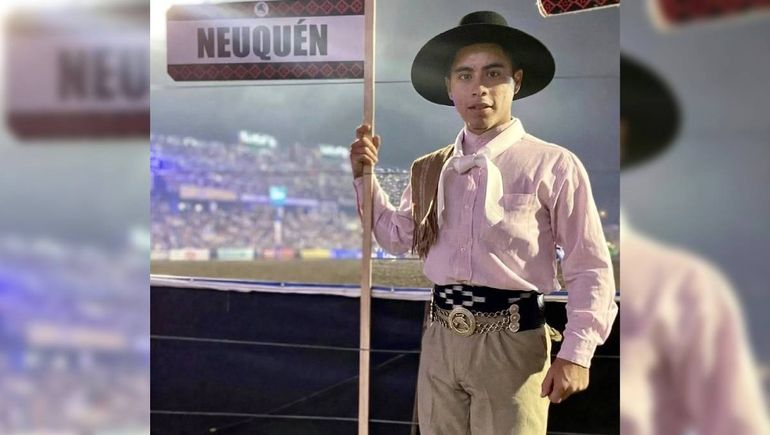 Emiliano Molina es de Plaza Huincul y compitió en la categoría Bastos con Encimera.