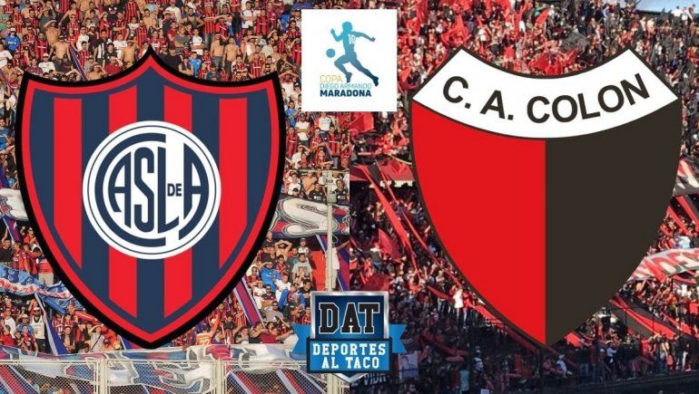 San Lorenzo vs Colón por la Copa Diego Maradona