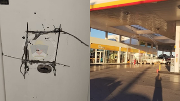 Brutal robo en estación de servicio: atendió a un cliente y usó una amoladora para abrir la caja fuerte