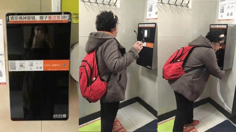 La máquina entrega 60 centímetros de papel cada nueve minutos.