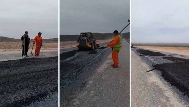 Vialidad Provincial comienza a reparar la ruta de los múltiples baches