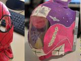 Máscaras de radioterapia intervenidas para los pacientitos.