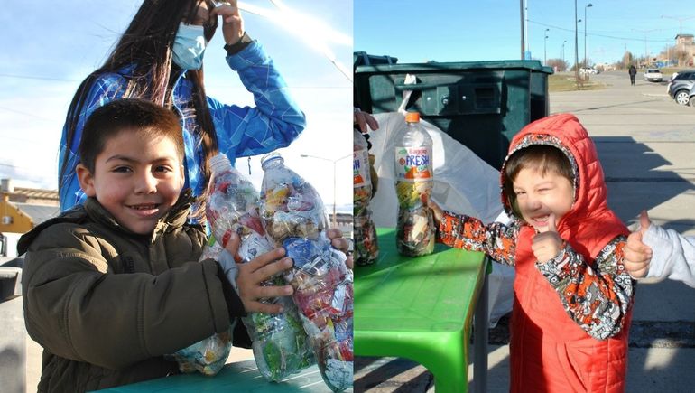 Eco canje en Zapala: los más chicos apostaron a la ecología