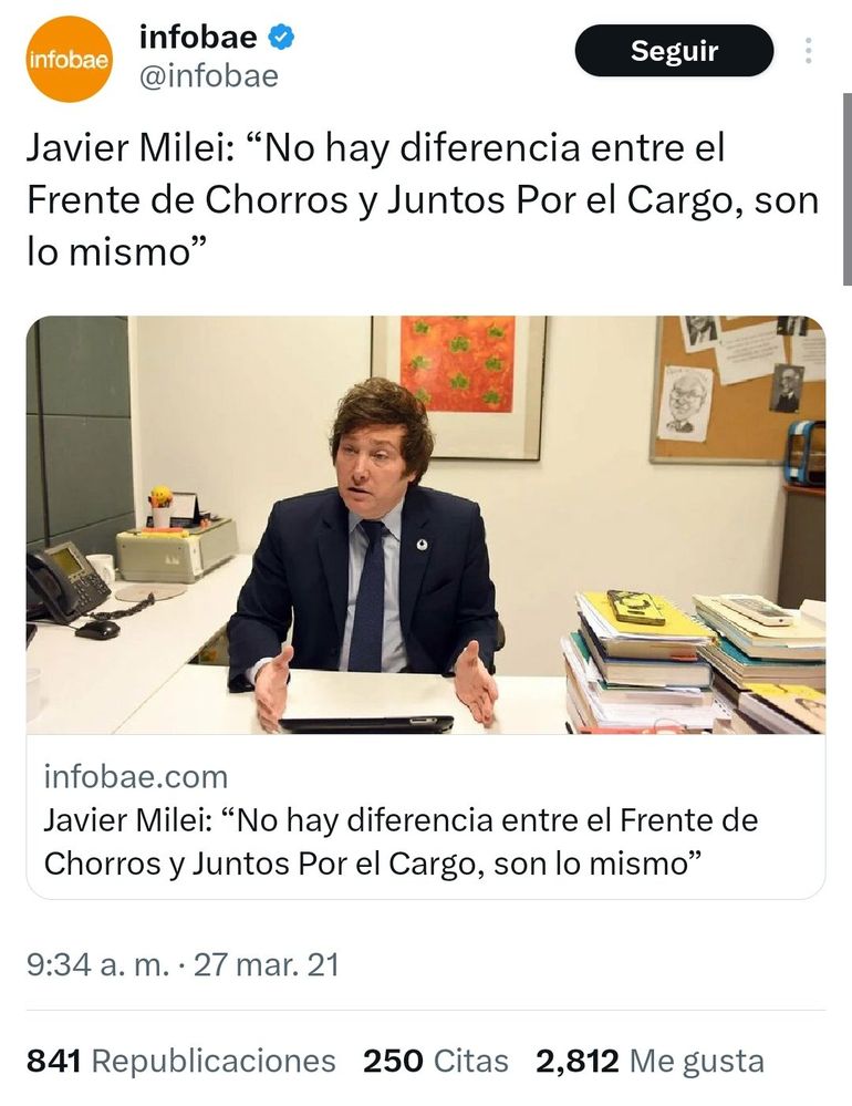 Javier Milei Convocó A Juntos Por El Cambio Y La Izquierda: Sus ...