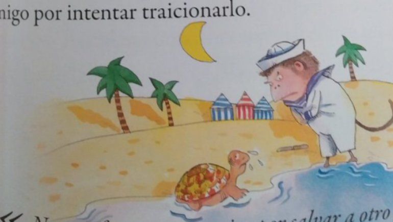El cuento infantil que se viralizó en Twitter y habla sobre acuchillar a tu amigo.