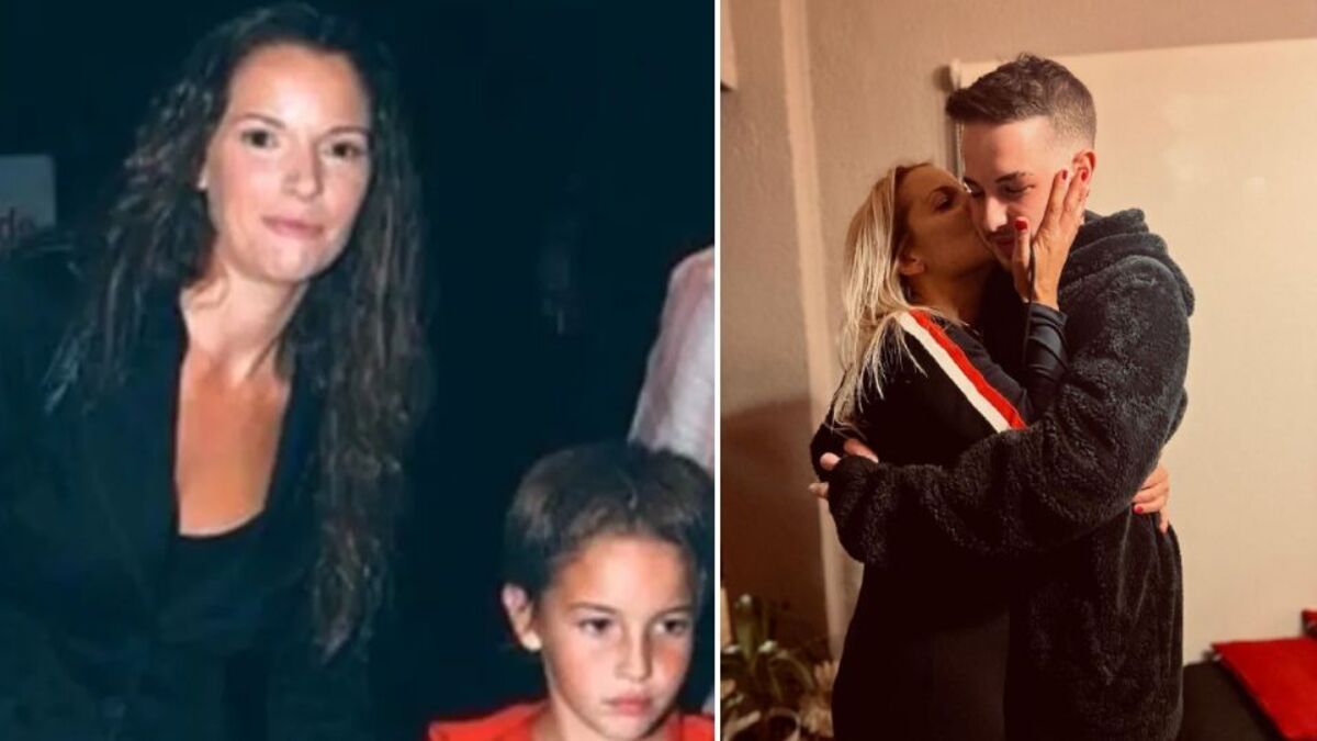 Carina Zampini y su hijo Manuel.