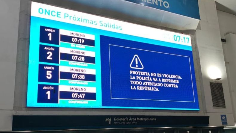 La Policía va a reprimir: el Gobierno realizó una fuerte advertencia antes de la marcha al Congreso