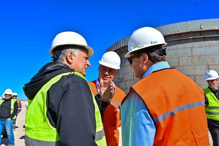 Horacio Mar&iacute;n, Rolando Figueroa y Alberto Weretilneck.