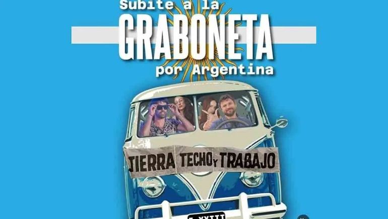 Juan Grabois se sube a la Graboneta por el cierre de campaña