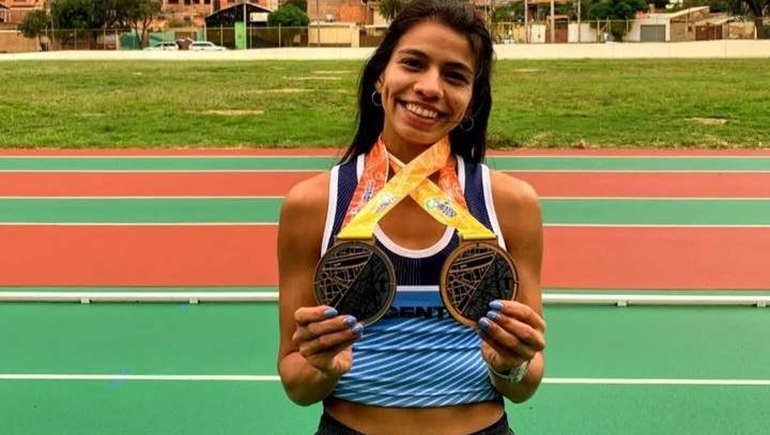 Martina Escudero quiere seguir en lo más alto del atletismo. 