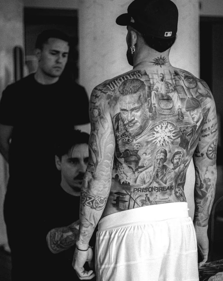 Los tatuajes de Nicolás Otamendi Los tatuajes de Nicolás Otamendi