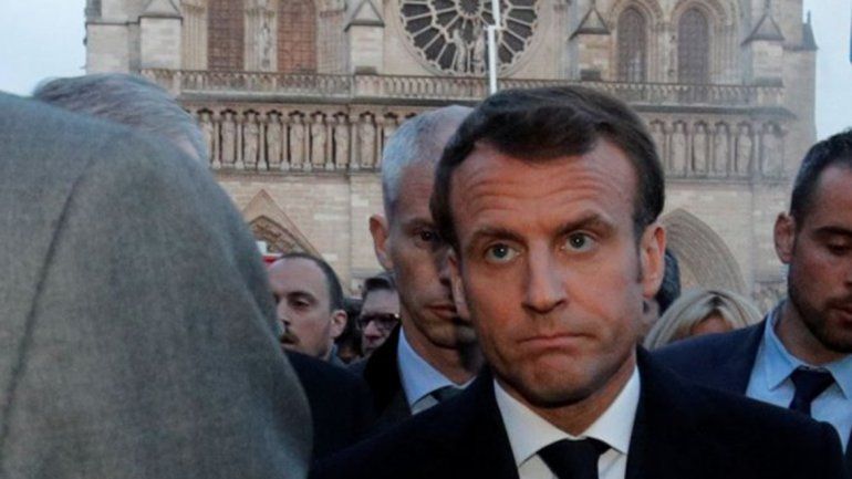 La popularidad de Macron creció por Notre Dame