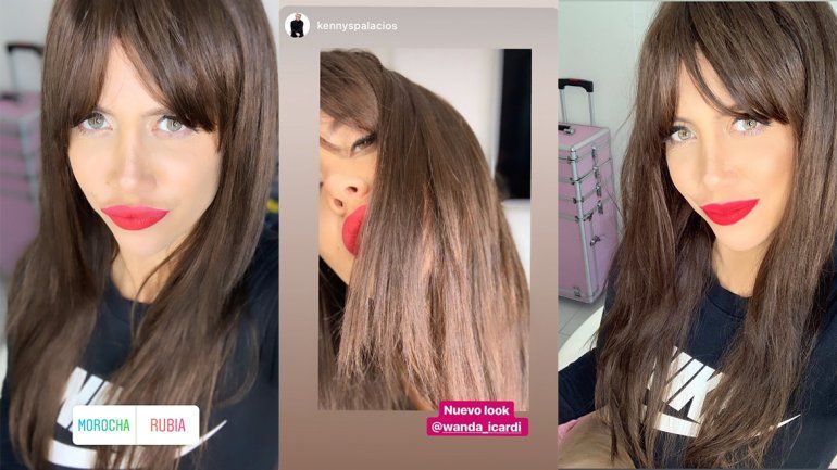 Wanda Nara tiñó su rubia cabellera y ahora se parece a su hermana Zaira