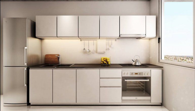 Las cocinas se entregan equipadas con muebles y artefactos.