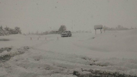 El paso Mamuil Malal cerrado por otra nevada en la zona