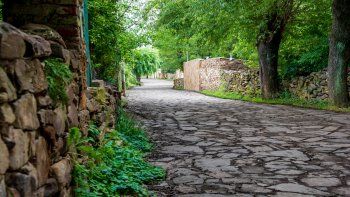 Una de las callecitas de La Carolina, el pueblo ubicado en San Luis
