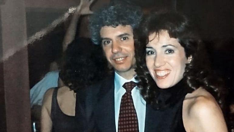 Tito Oses Junto a su pareja, Marcela Guevara. 