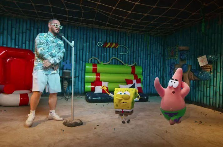 AGUA de J Balvin parte de la banda sonora de Bob Esponja&nbsp;