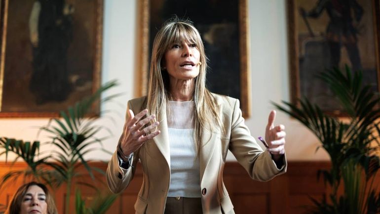 Begoña Gómez, esposa del presidente español Pedro Sánchez. Begoña Gómez, esposa del presidente español Pedro Sánchez.