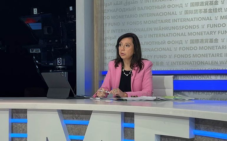 Julie Kozack, vocera del FMI. Julie Kozack, vocera del FMI.