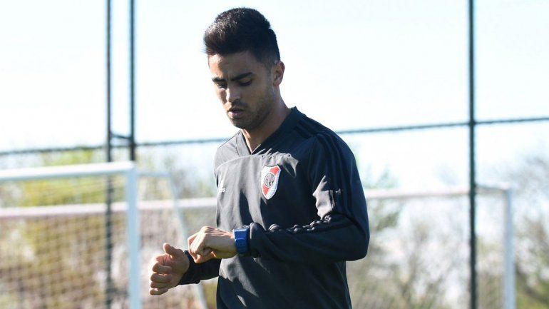 Pity Martínez se lesionó en el Superclásico ante Boca.