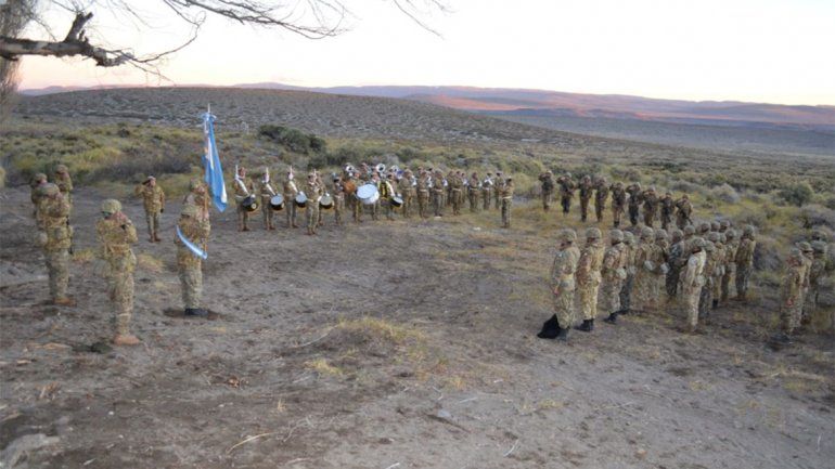La ceremonia se realizó en pleno campo