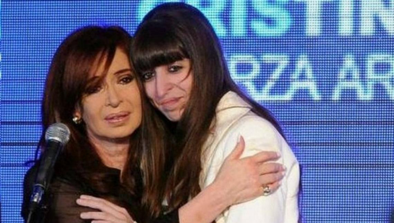 Cristina junto a su hija Florencia Kirchner