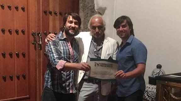 El realizador Diego Canut, galardonado en México.