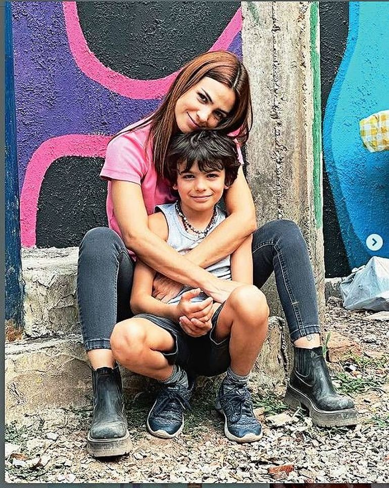 La actriz junto a Nilo, que seguiría sus pasos en breve de la mano de Cris Morena.