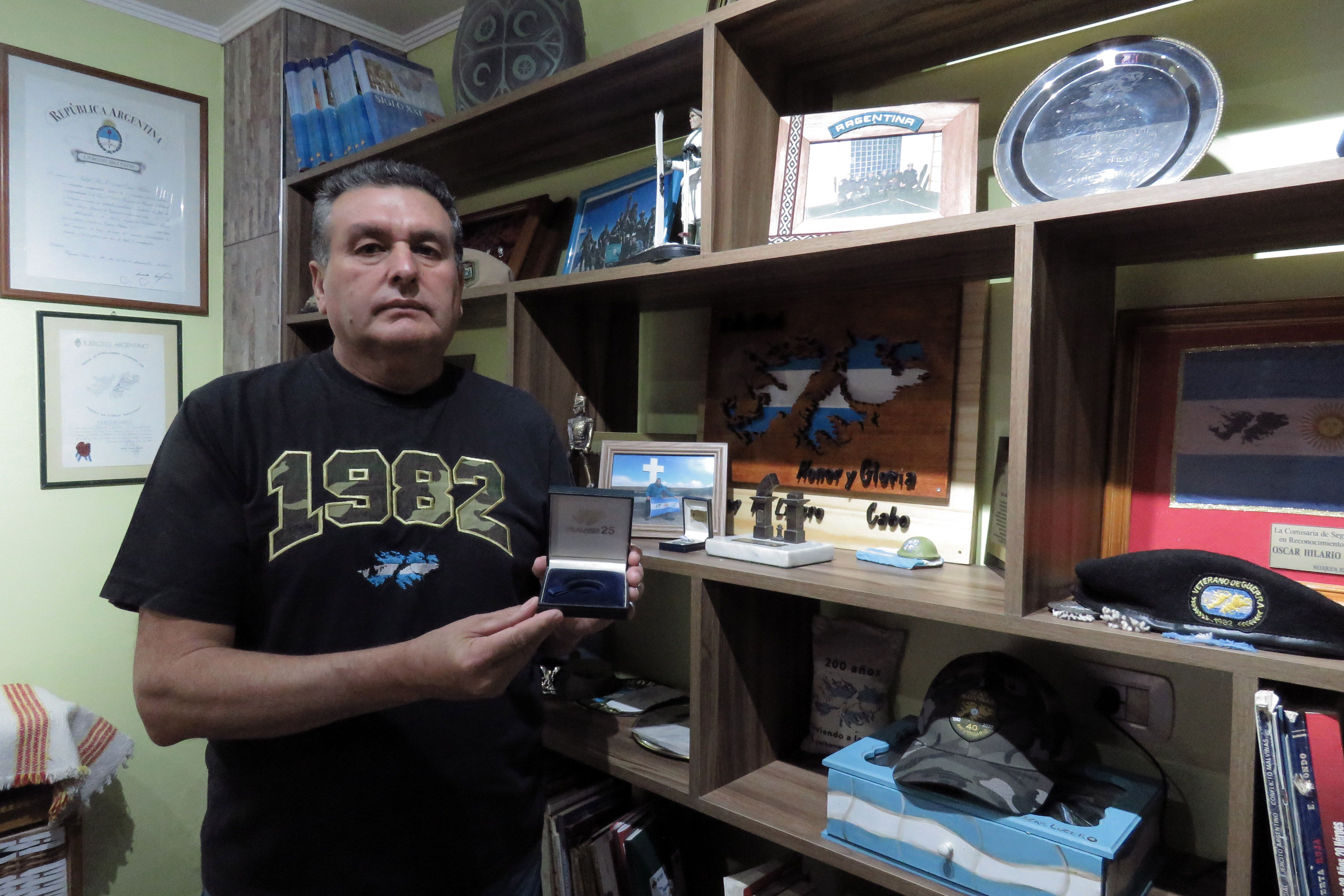 El dolor de un combatiente de Malvinas por el robo de su medalla