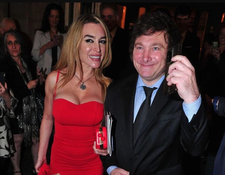 Fátima Florez y Javier Milei, sonrientes antes del escándalo. Fátima Florez y Javier Milei, sonrientes antes del escándalo.