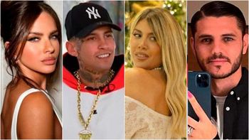 La China Suárez, L-Gante, Wanda Nara y Mauro Icardi La China Suárez, L-Gante, Wanda Nara y Mauro Icardi