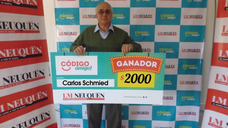 Carlos se quedó con el premio mayor del Código Amigo