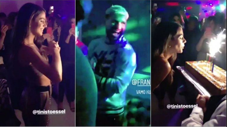 El cumple feliz de Tini junto al Kun Agüero