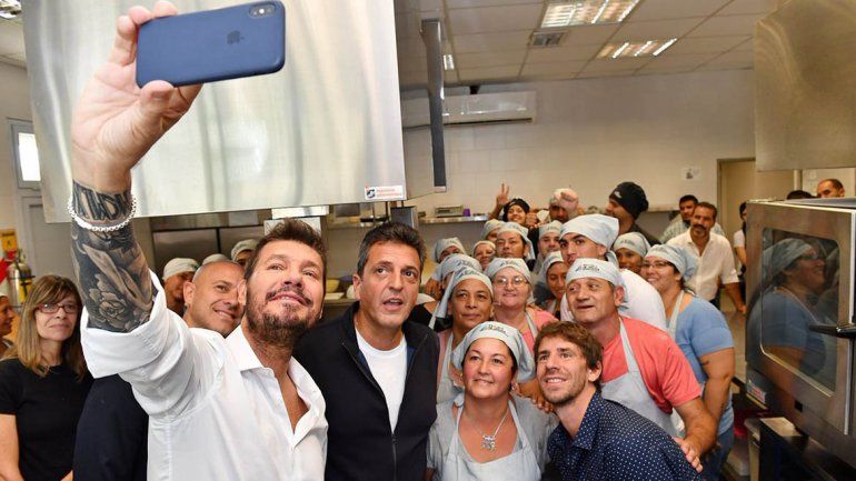 Massa y Tinelli se muestran juntos en un acto, ¿será la fórmula?