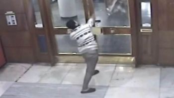 robo salvaje: un ladron rompio el vidrio de un edificio con una baldosa y apunalo al encargado robo salvaje: un ladron rompio el vidrio de un edificio con una baldosa y apunalo al encargado