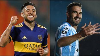 Salvio y Licha López, figuras en Boca y Racing. Salvio y Licha López, figuras en Boca y Racing.