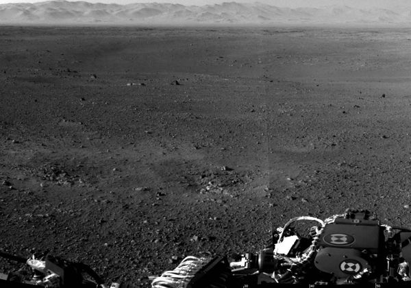 Primera fotografía del Curiosity sobre Marte