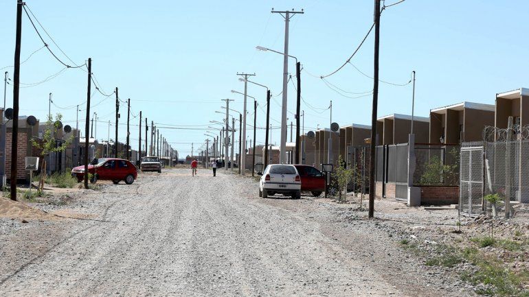 El barrio La Ruca está cerca del autódromo. Es una zona seca.