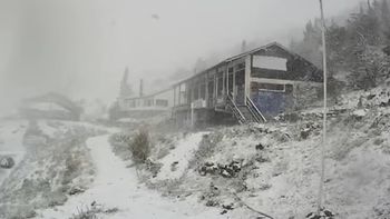 Nieve en febrero en Chubut. Nieve en febrero en Chubut.